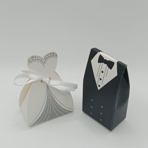bride & groom wedding favours